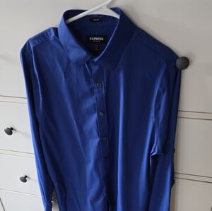 Blue Button-Up Shirt
